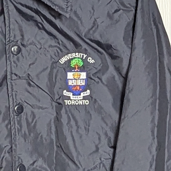University of Toronto Unisex Adult (Size Small) Dark Blue Jacket/Windbreaker - Picture 2 of 16